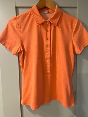 J. McLaughlin Court Cap Sleeve Polo in Geometric Print